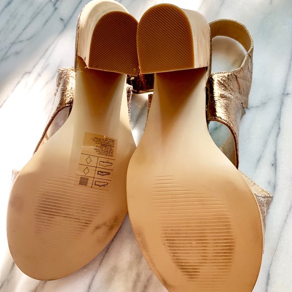 H&M Bronze/copper leather shoes - Picture 3 of 4